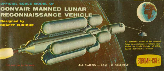 Convair Manned Lunar Reconnaissance Vehicle -Strombecker - Box Art