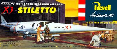 Douglas X-3 Stiletto- Revell - 1st Re-Release Box Art