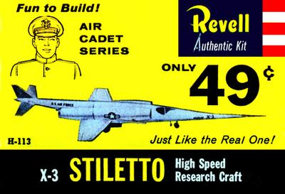 Douglas X-3 Stiletto- Revell - Original Box Art