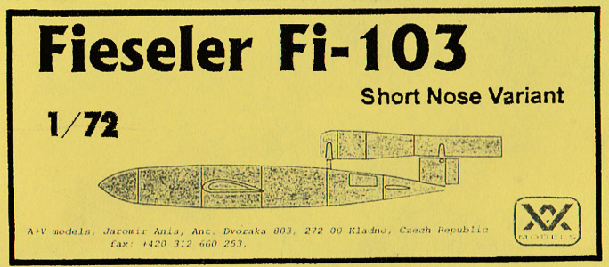 Fieseler FI-103 Short-Nose Variant Box Art