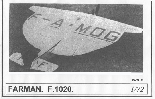 Farman F-1020 Dujin Bag Art