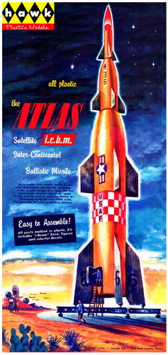 Hawk Atlas ICBM - Original Box Art