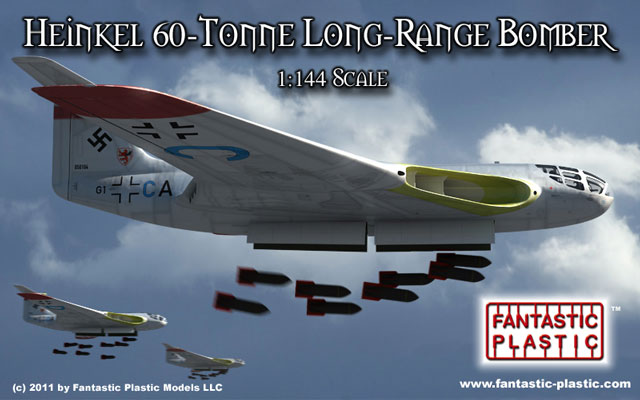 Heinkel 60-Tonne Long-Range Bomber - Fantastic Plastic Box Art