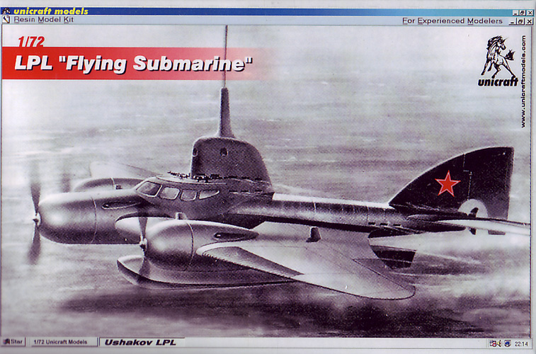 Ushakov LPL Flying Submarine - Unicraft - Box Art