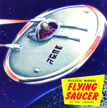 Lindberg Flying Saucer - Original Box Art