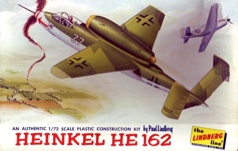 Heinkel He-162A Salamander - Lindberg Box Art