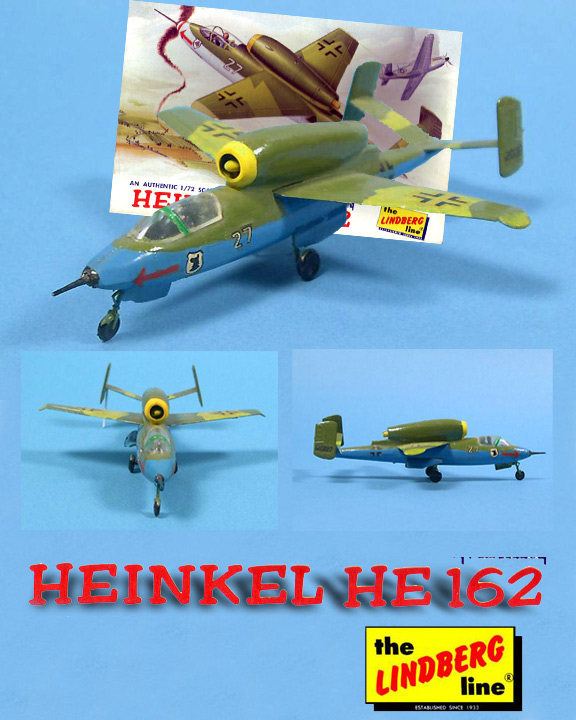 Heinkel He-162A Salamander - Lindberg - Poster