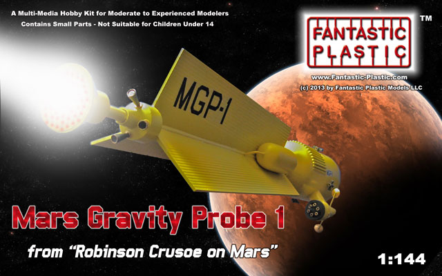 Mars Gravity Probe 1 - Fantastic Plastic Models - Box Art