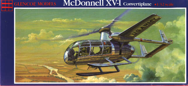 McDonnell XV-1 Convertiplane - Glencoe Box Art
