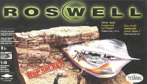 roswell ufo incident. Crash Scene Box Art