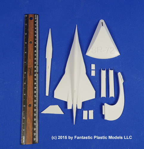SR-72 Model Kit - Fantastic Plastic - Parts