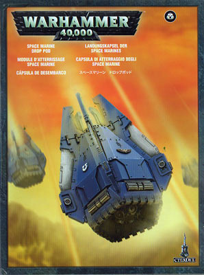 Space Marine Drop Pod Box Art