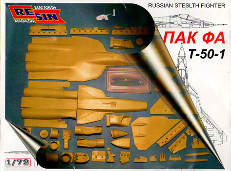 Sukhoi T-50 Stealth Fighter - Resin Magazin Box Art