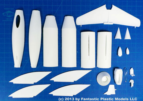 Tremulis Zero Fighter Model Kit - What You Get
