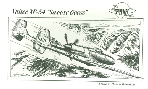 Vultee X-54 Swoose Goose - Planet Models - Box Art