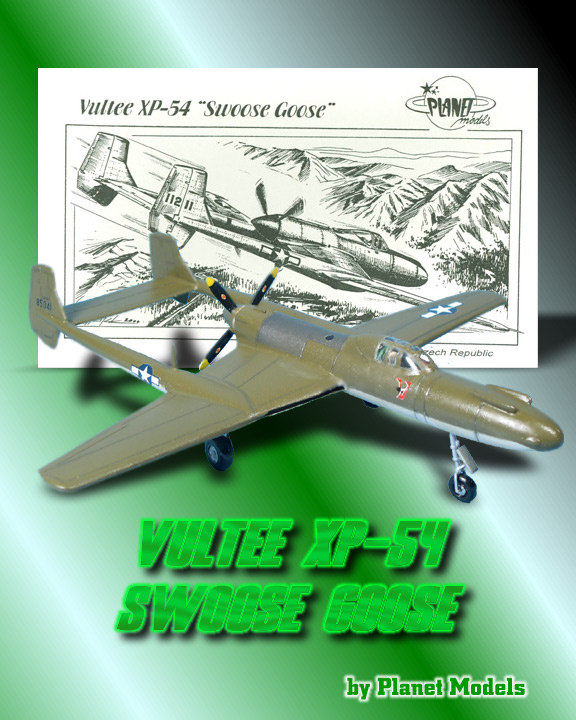 Vultee X-54 Swoose Goose - Planet Models - Poster
