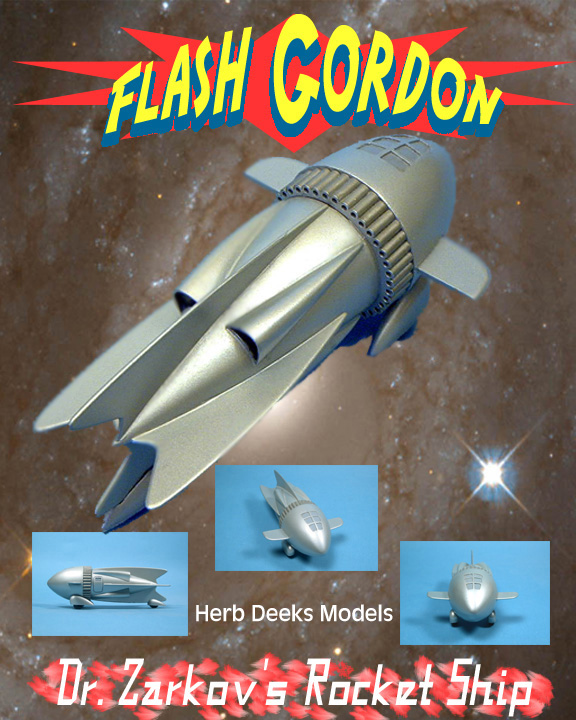 Dr. Zarkov's Rocket - Flash Gordon - Poster