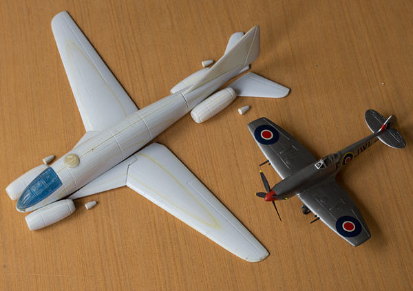 Messerschmit Me.P.1101/101 and Hawker Hurricane